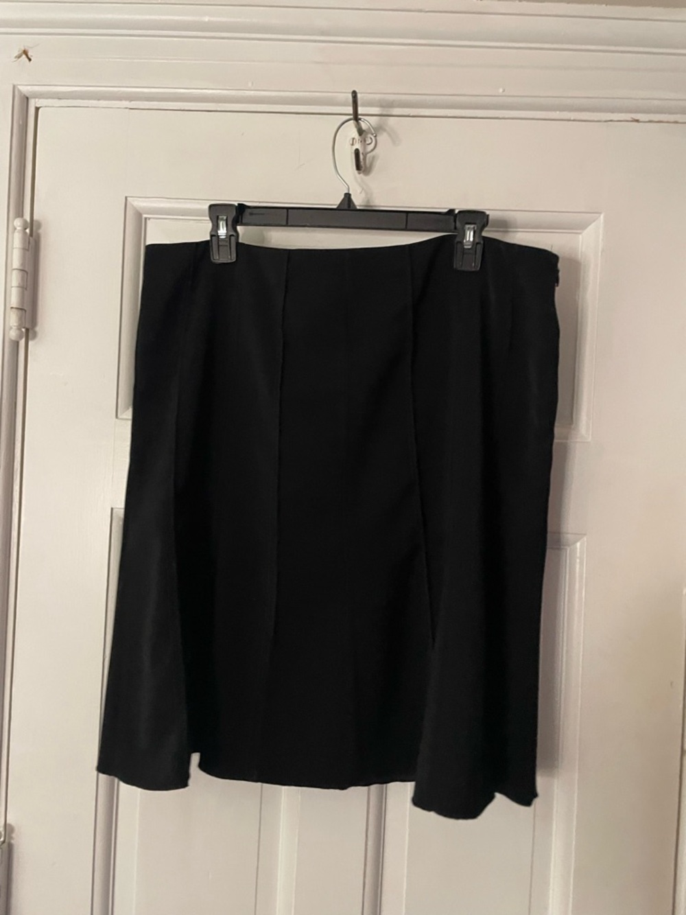 Women's Black Ponte Skirt